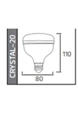Crystal 20 LED Ampul 20W E27 - 2