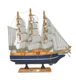 Monalisa Home 15cm Uzunlukta Ahşap Yelkenli Maket Gemi - 1