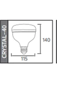 Crystal 40 LED Ampul 40W E27 - 2