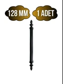 Plastik Siyah Kulp Mobilya ve Dolap Kulpu(SİYAH)(96MM - 128MM - 160MM) Siyah 128mm 128mm - 1 ADET thumbnail 1