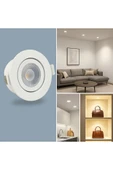 7W LED Spot Beyaz Kasa Beyaz Işık - 1