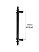 Plastik Siyah Kulp Mobilya ve Dolap Kulpu(SİYAH)(96MM - 128MM - 160MM) Siyah 128mm 128mm - 4 ADET thumbnail 4