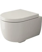 Bocchi V-Tondo Rimless Asma Klozet Kanalsız Kısa Kapak Hariç Parlak Bisküvi 1417-014-0128 - 1