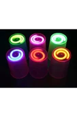 8 Adet Glow Parti Bardak Karanlıkta Parlayan Yılbaşı Neon Işıklı Kokteyl Bardağı 8.5x10.5 cm thumbnail 3