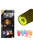 8 Adet Glow Parti Bardak Karanlıkta Parlayan Yılbaşı Neon Işıklı Kokteyl Bardağı 8.5x10.5 cm thumbnail 4