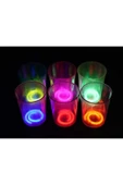 8 Adet Glow Parti Bardak Karanlıkta Parlayan Yılbaşı Neon Işıklı Kokteyl Bardağı 8.5x10.5 cm thumbnail 6