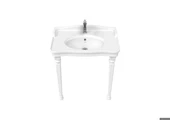 Creavit Antik Etajerli Beyaz Lavabo 80 cm - 2