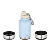FAKİR PetPard 3 IN 1 Kedi & Köpek Mama Kabı ve Paslanmaz Çelik Termos, 1 Litre, Mavi - 2