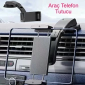 Araç içi telefon tablet tutucu silikon güçlü vantuz ayarlanabilir kaymaz evrensel uyum - 1