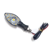 Motosiklet Üniversal Led Sinyal Beyaz Camlı Mercekli - 2