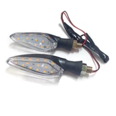 Motosiklet Üniversal Led Sinyal Beyaz Camlı Ktm Model - 1