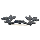 Antika Tarz Dekoratif Pirinç Çiçek Kapı Kulbu - 30x110 Mm, Oksit thumbnail 1