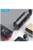 F580 Dijital Göstergeli Makaralı Titreşimli Bluetooth Kulaklık Gold - 3