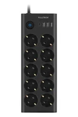 Ftr14 Type-c Girişli Akım Korumalı 10 lu Priz, 3 Usb - 1
