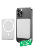 Iphone Uyumlu 5000 Mah Wireless Magsafe Batarya-kablosuz Şarj Powerbank - 1