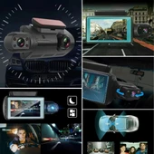 Byhodi® Araç İçi & Dışı Çift Lensli WiFi Kamera - 1080P HD,Gece Görüşlü, G-Sensörlü DVR Dashcam - 3