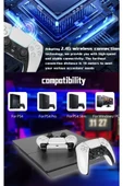 P4 Plus Bluetooth Titreşimli Ps4/ps5 Uyumlu Pc Telefon Joystick Kablosuz Oyun Kolu - 4