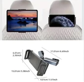 Araç Koltuk Arkası Tablet Tutucu, Telefon Tutucu, Tablet/telefon Tutucu, 360° İpad Pro 12.9 Mini Air, Galaxy Tab A A7 S7, Switch, Surface, 4,7-12,9 İnch İle Uyumlu - 7