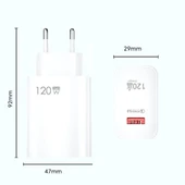 120w Usb Hızlı Type C Uçlu Kablolu Şarj Aleti - 5
