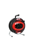 Amiral 50 Mt Makaralı 4'lü Elektrik Uzatma Priz 3x2,5 Mm Siyah - 1
