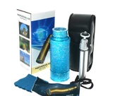 50x50 Panda Metal Gövde Tek Gözle Büyük Mercek Korsan Dürbün Mavi thumbnail 3