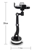 Jel Vantuzlu Cama Takılabilen Güçlü 360 Derece Dönebilen Ayarlanabilir Araç Içi Vantuzlu Telefon Tutucu thumbnail 7