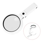 Usb Şarj Edilebilir Katlanabilir 3.5-10x Büyüteç 8 Ledli Masa Ve Eliçin  Taşınabilir Büyüteç Fs90rc - 2