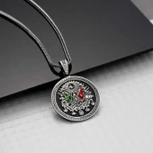 925 Ayar Gümüş Osmanlı Armalı Erkek Kolye T7928 (599599) thumbnail 2