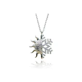 925 Ayar Gümüş Güneş Kartanesi Kadın Gümüş Kolye T6038 (599599) thumbnail 1