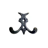 Antika Tarz Dekoratif Pirinç Koç Çiftli Askı - 50x55mm, Oksit (599599) - 1
