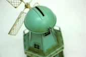 Dekoratif Metal Yel Değirmeni Kumbara Vintage Biblo Hediyelik (599599) - 3