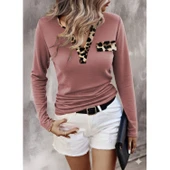 Lucky Life Kadın Uzun Kollu V Yakalı Kaşkorse Bluz - 1