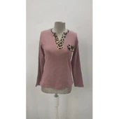 Lucky Life Kadın Uzun Kollu V Yakalı Kaşkorse Bluz - 5