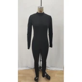 Lucky Life Kadın Uzun Kollu önden Fermuarlı şardonlu Dalgıç Tulum - 5