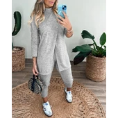 Lucky Life Kadın Uzun Kollu Balıkçı Yaka önden Düğmeli Bluz Ve Pantolon Yumoş Ikili Takım - 3