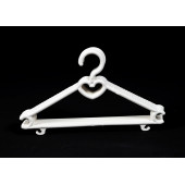 24 Adet Beyaz Renk Bebek Elbise Askısı Bebek Kıyafet Askısı - 1