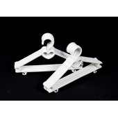 24 Adet Beyaz Renk Bebek Elbise Askısı Bebek Kıyafet Askısı - 3