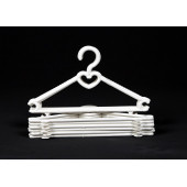 24 Adet Beyaz Renk Bebek Elbise Askısı Bebek Kıyafet Askısı - 5