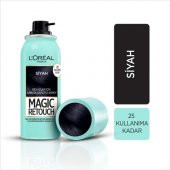 Loreal Paris Beyaz Saçlar Için Kapatıcı Siyah Saç Spreyi - Magic Retouch 01 Noir 75 ml - 1