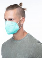 AngelMask Yetişkin Yeşil Renkli FFP2 N95 Maske 10lu Kutu - 1