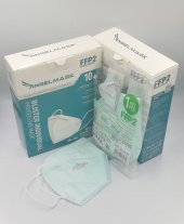 AngelMask Yetişkin Yeşil Renkli FFP2 N95 Maske 10lu Kutu - 3