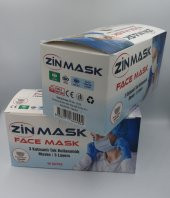 Zinmask Beyaz Meltblown Yetişkin Maske 100 adet thumbnail 1