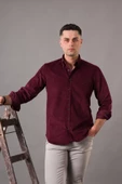 DORSS SLİMFİT ERKEK İNCE FİTİLLİ KADİFE GÖMLEK thumbnail 8