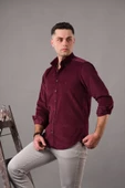 DORSS SLİMFİT ERKEK İNCE FİTİLLİ KADİFE GÖMLEK thumbnail 10