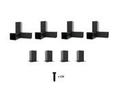 iAhşap Pergola Braket Seti 4 Ana Direkli Üstü Açık Eğimli Pergola Braket Seti - 7