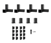 iAhşap Pergola Braket Seti 4 Ana Direkli Üstü Izgaralı Eğimli Trapez Sac - 8