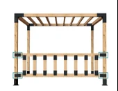 iAhşap 9 x 9 Mertekler ve Yan direkler İçin Pergola Braketi - 7