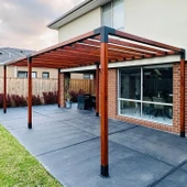 iAhşap Pergola Braket Seti 6 Ana Direkli - Izgaralı Pergola Seti - 7