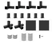 iAhşap Pergola Braket Seti 6 Ana Direkli Gölgelikli Pergola Braket Seti - 8