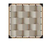 iAhşap Pergola Braket Seti 4 Ana Direkli Dalgalı Gölgelikli Üst Izgaralı - 7